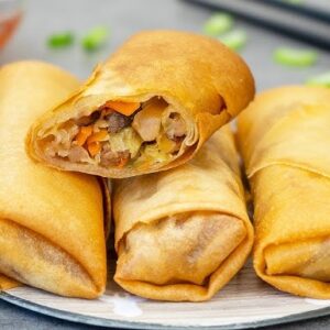 Golden Fried Beef Spring Rolls (4 pieces)