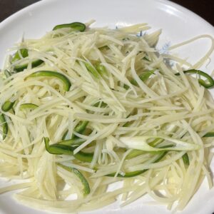 ShreddedFried Potatoes with Green Pepper