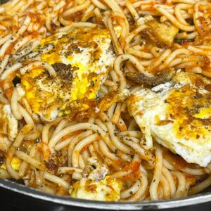 Egg Fried Noodles with Capsicum
