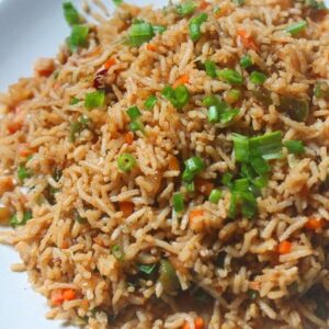 Vegetable Fried Rice with Capsicum
